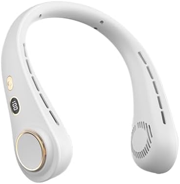 Wearable Bladeless Neck Fan 720 Airflow Hanging Design White