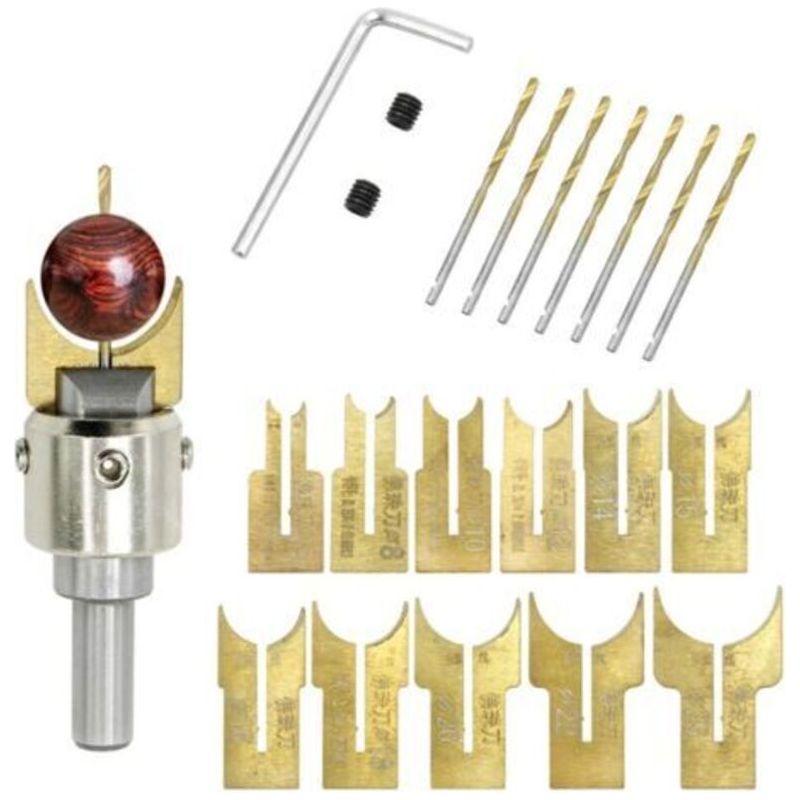 Wolframkarbid-kugelwerkzeugset Mit 6-25 Mm Klinge Für Holzbearbeitung, Perlenschneiden Und Bastelarbeiten.