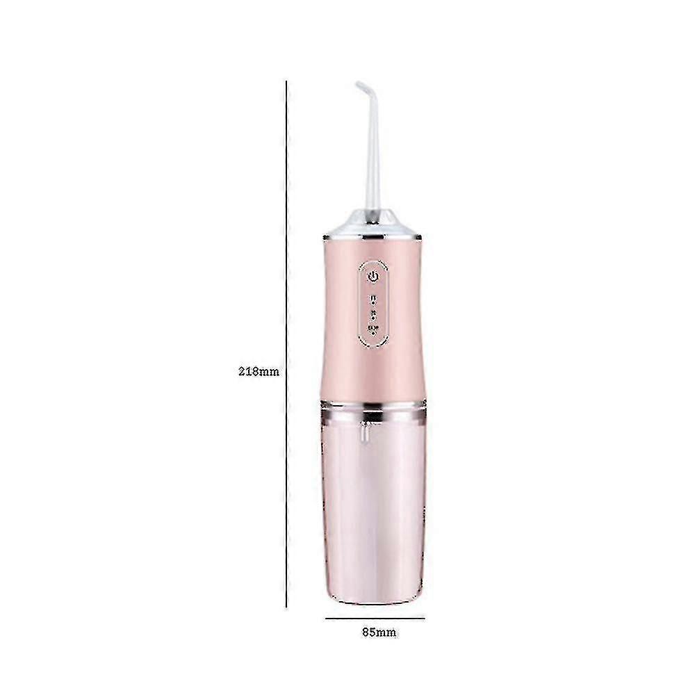 Tragbare Munddusche Mit Usb-ladefunktion, 220 Ml Wassertank, Zahnreiniger (weiß)