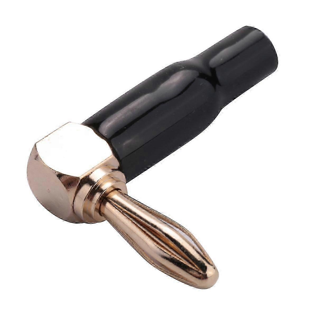 24 Stück 4-mm-bananenstecker-lautsprecherkabel-anschlussadapter, 24 Karat Vergoldet, Schraubanschluss, Reines Kupfer, Rechts