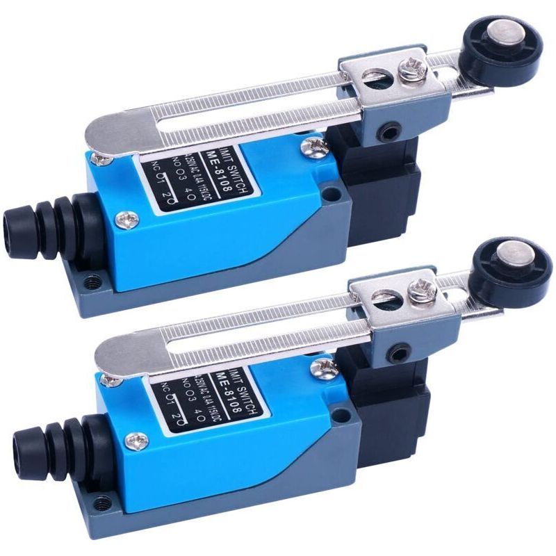 Me-8108 Momentaner Endschalter, Einstellbarer Drehhebelschalter Nc-no Für Maschinen Und Elektronische Geräte Me-8108