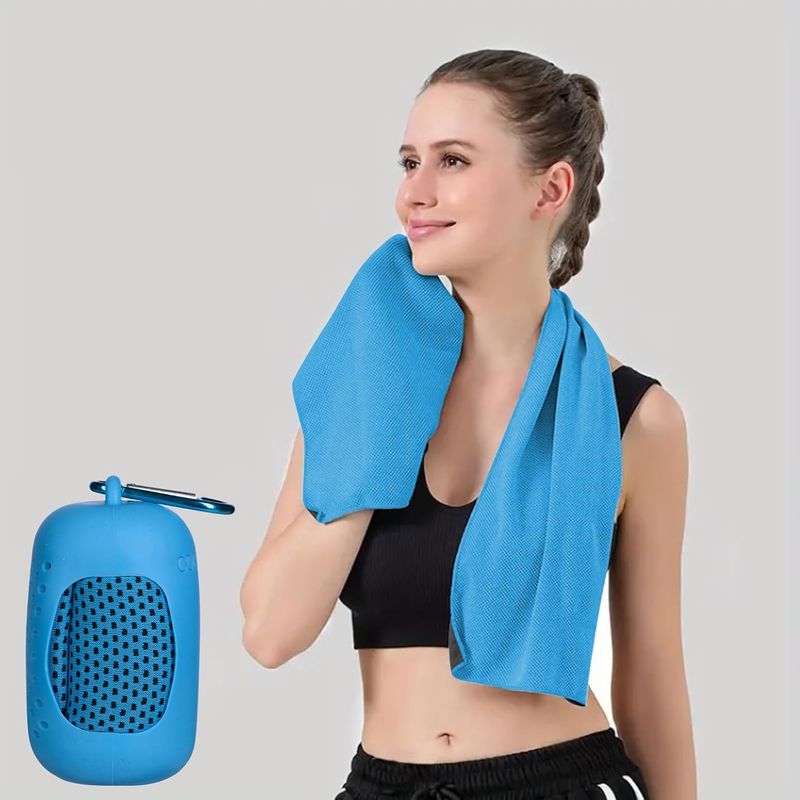 Erfrischendes Handtuch, Weiches Eishandtuch Für Yoga, Sport, Laufen, Training, Camping, Fitness Und Aktivitäten