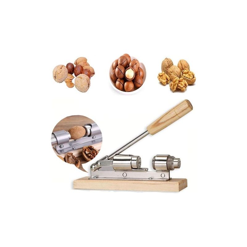 Manueller Nussknacker, Weihnachtsnussknacker, Küchennussöffner, Nussknacker Aus Holz, Nussknacker, Nussknackermaschine, Geeignet Für Haselnüsse, Mandeln, Paranüsse Oder Nüsse (1 Stück)