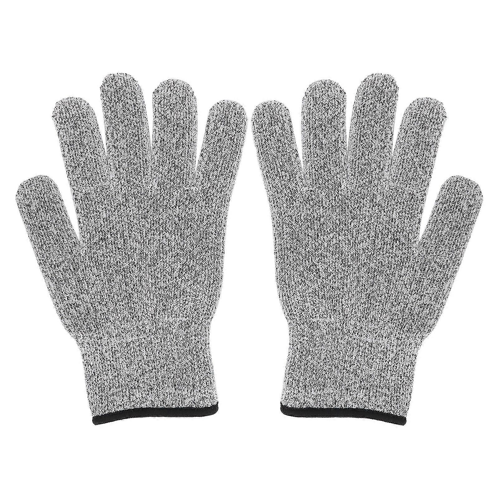 2 Stück Schnittfeste Handschuhe Der Schutzklasse 5, Geeignet Für Küchen- Und Gartenarbeiten, Grau (ymmr)