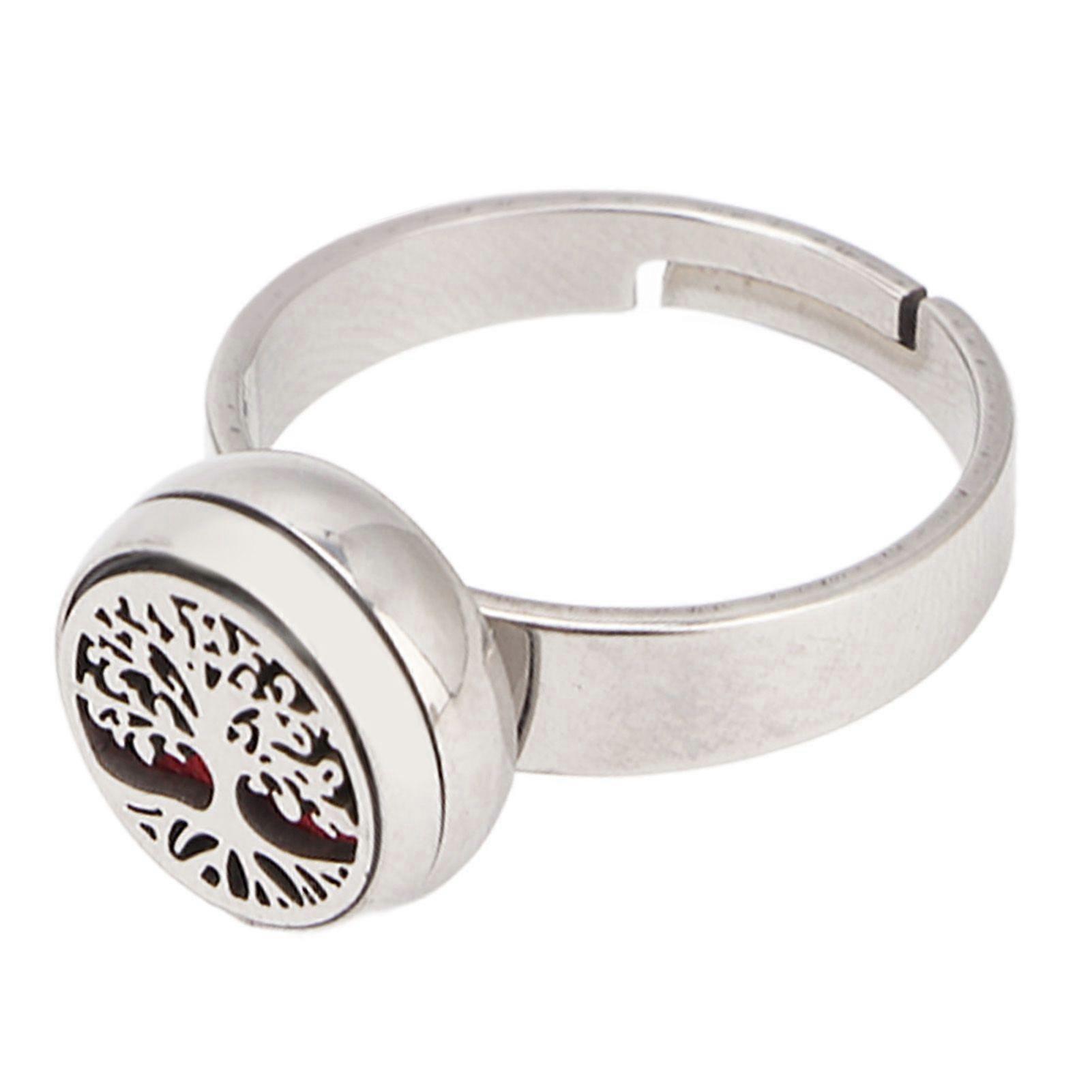 Aromatherapie-fingerring, Verstellbar, Edelstahl, Modisch, Tragbar, Mini-fingerring Für Ätherische Öle Für Damen, Typ 1ymmr