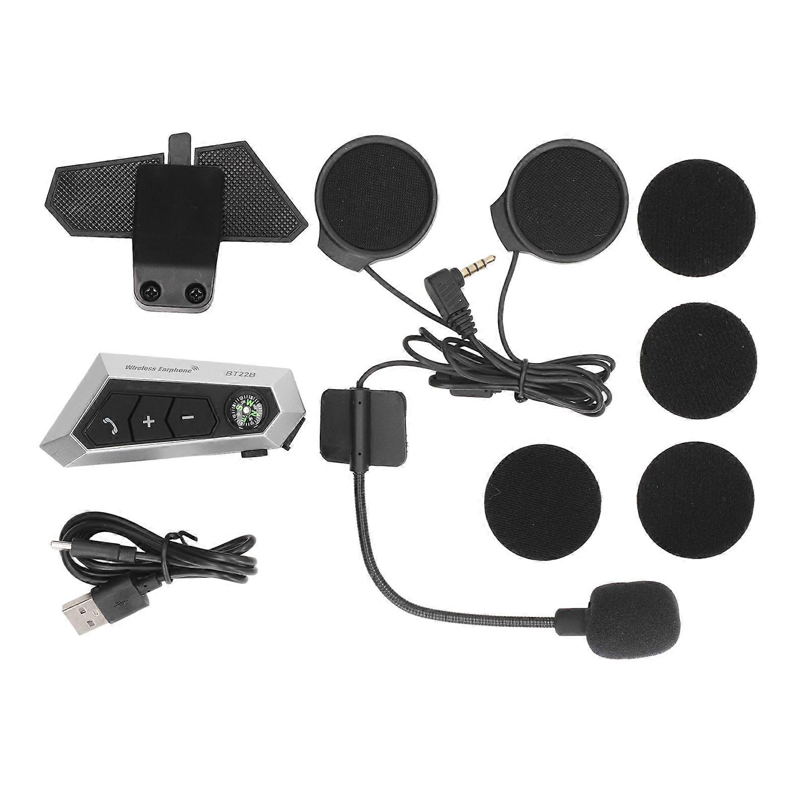 Bluetooth-headset Für Motorradhelme, Wasserdicht, Automatische Anrufannahme, Kabelloser Helmkopfhörer Für Motorräder