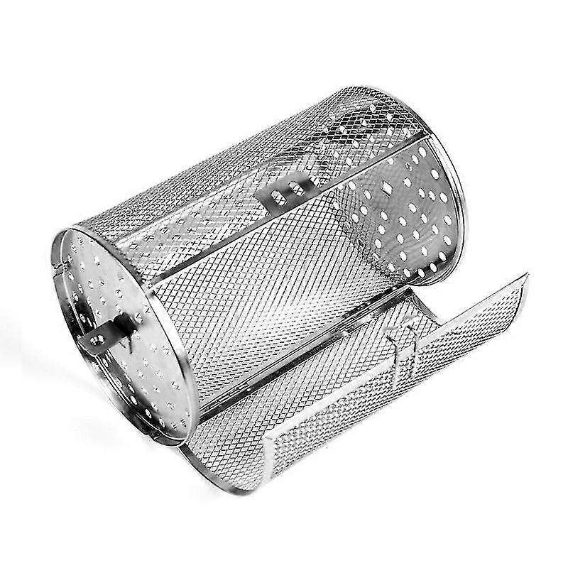 Drehspießkorb, Grilltrommel Aus Edelstahl, Backofenkorb Für Heißluftfritteusen, 360° Drehbar, Für Erdnüsse, Kaffeebohnen, Grillgut, Walnüsse, Diy-küche
