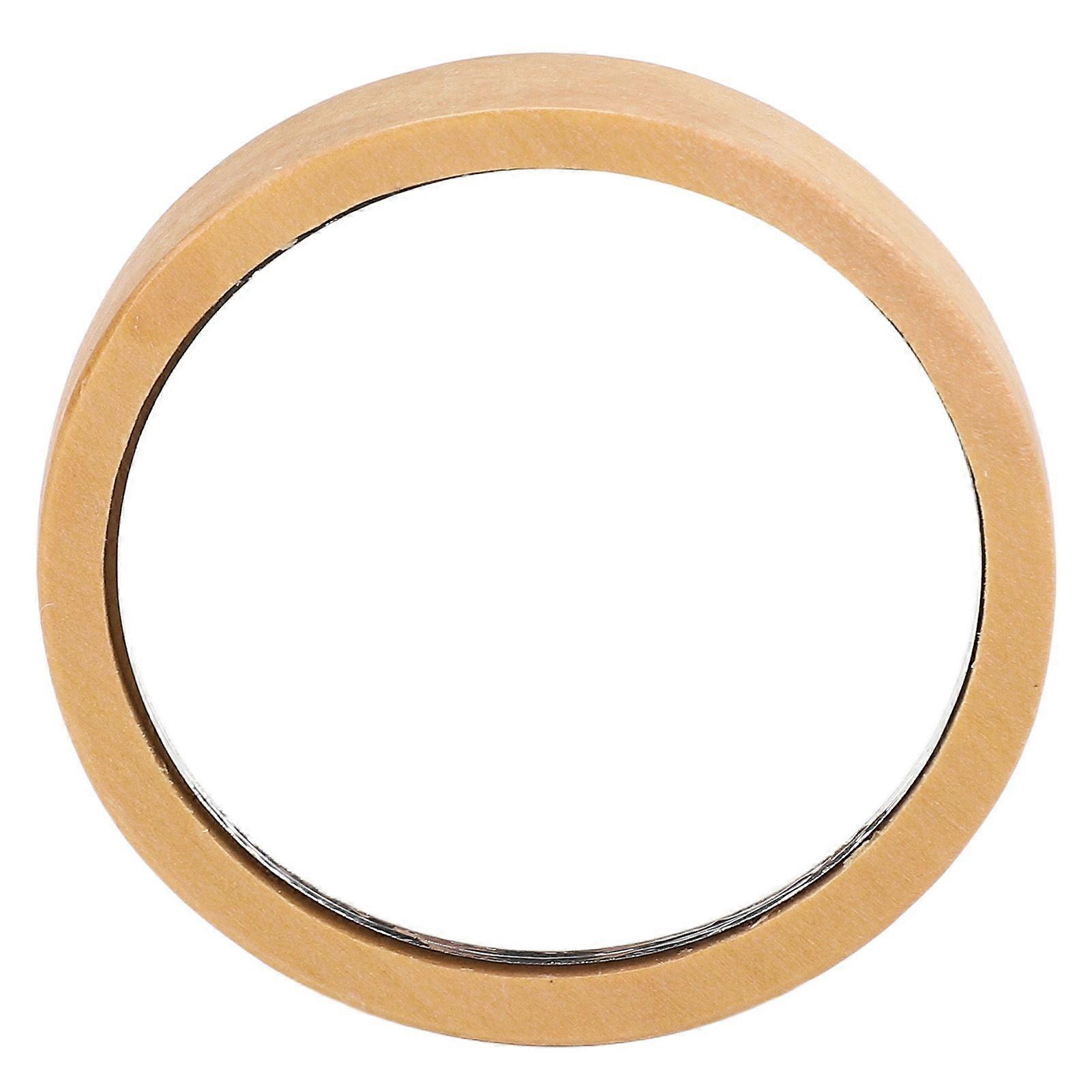 Tragbarer Runder Holzspiegel Mit Holzgriff Für Kosmetik Und Make-up, Klare Reflexion Mit Glatten Kanten (ymmr)