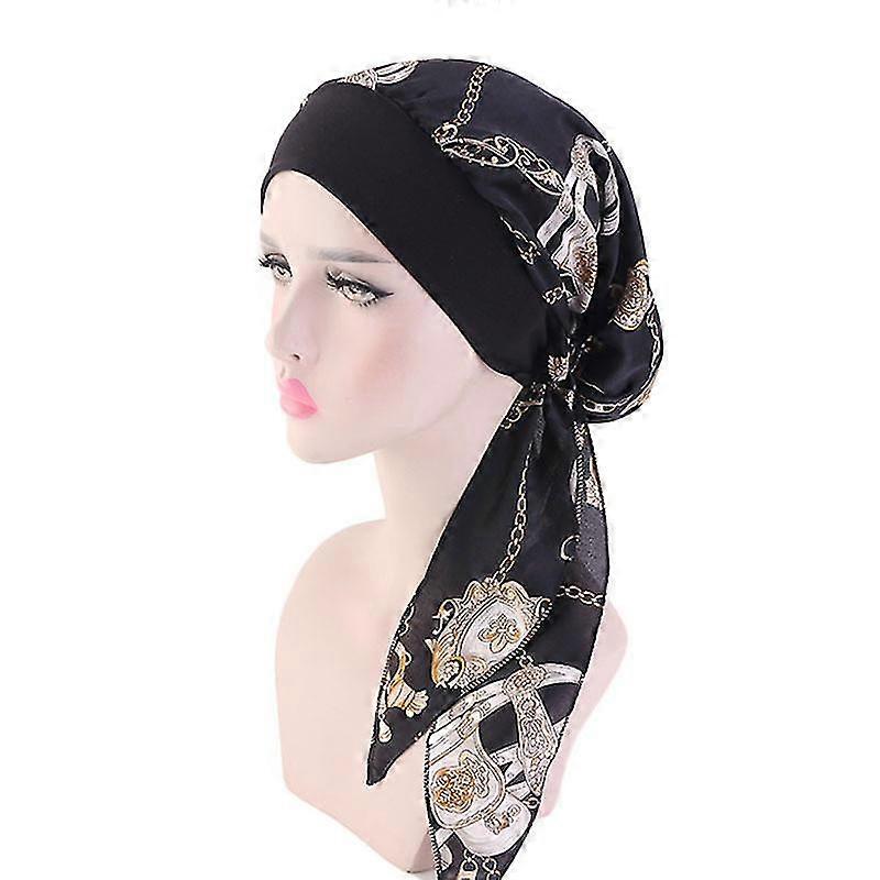 Kopftuch Für Frauen Bei Krebs, Chemotherapie, Haarausfall, Mütze, Turban, Vorgebundenes Kopftuch, Bandana, Neu (h)