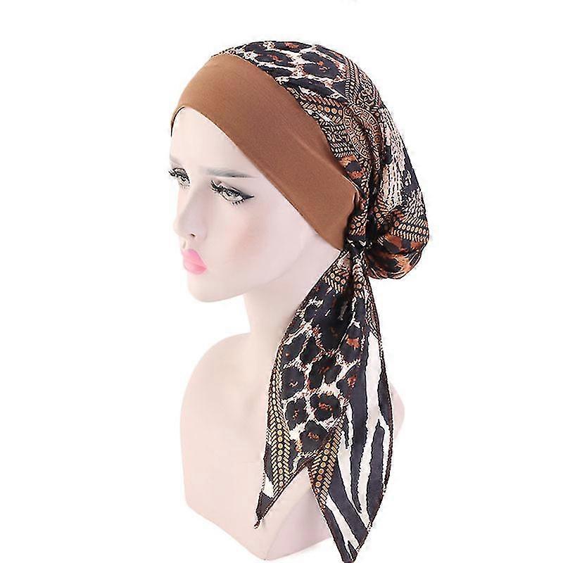 Kopftuch Für Frauen Bei Krebs, Chemotherapie, Haarausfall, Mütze, Turban, Vorgebundenes Kopftuch, Bandana, Neu (k)