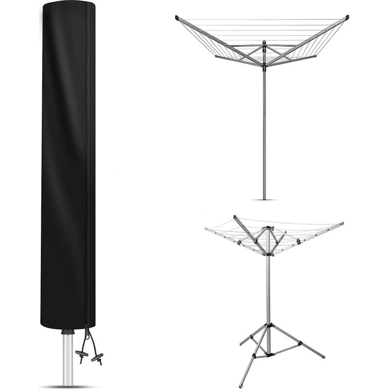 Wasserdichte Schutzhülle Für Wäscheständer Mit Regenschirm-design, Brabantia Schutzhülle Mit Reißverschluss, 210d Oxford Winddicht (160x15x15cm)