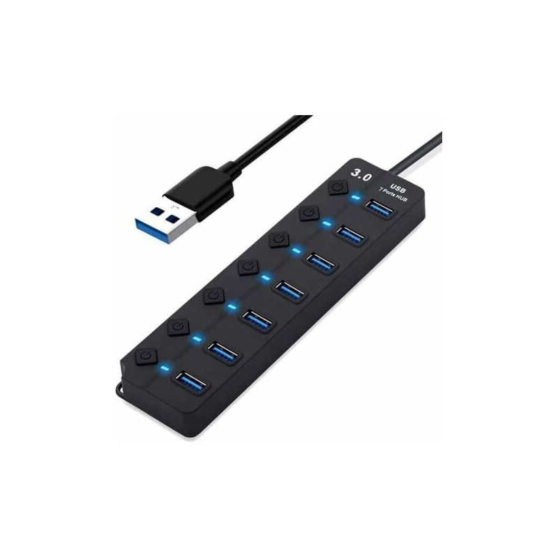 Weiteres Zubehör Für Die Hausautomation: Usb-hub, 7-port-usb-3.0-hub, Usb-daten-hub-splitter Mit Mehreren Ports Und Individuellen Ein-/ausschaltern, Usb-verlängerung Für Macbook, Mac Pro Und
