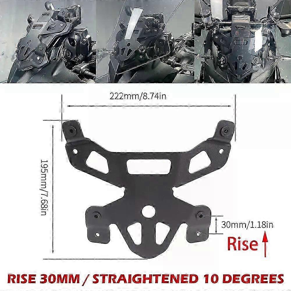 Gilt Für Die Windschutzscheiben-verlängerungshalterung Für Yamaha Tracer 900, 9 Gt Plus, 9gt+, 9gt, 900gt (2018–2025)