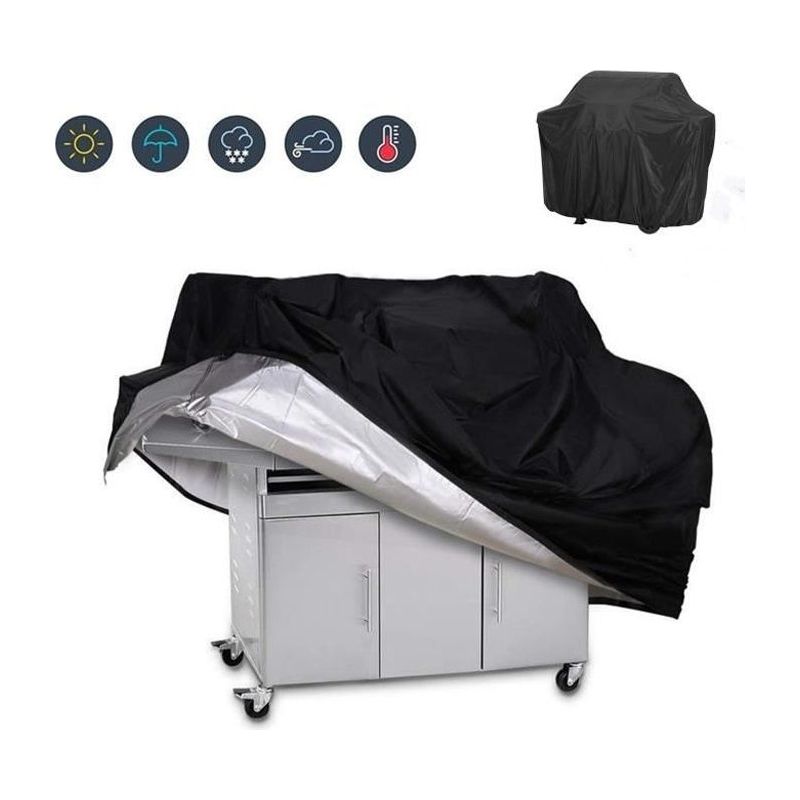 Schutzhülle Für Grills, Aus Strapazierfähigem 201d-polyester, Kompatibel Mit Weber Und Anderen Marken, Für Den Ganzjährigen Einsatz Im Freien.