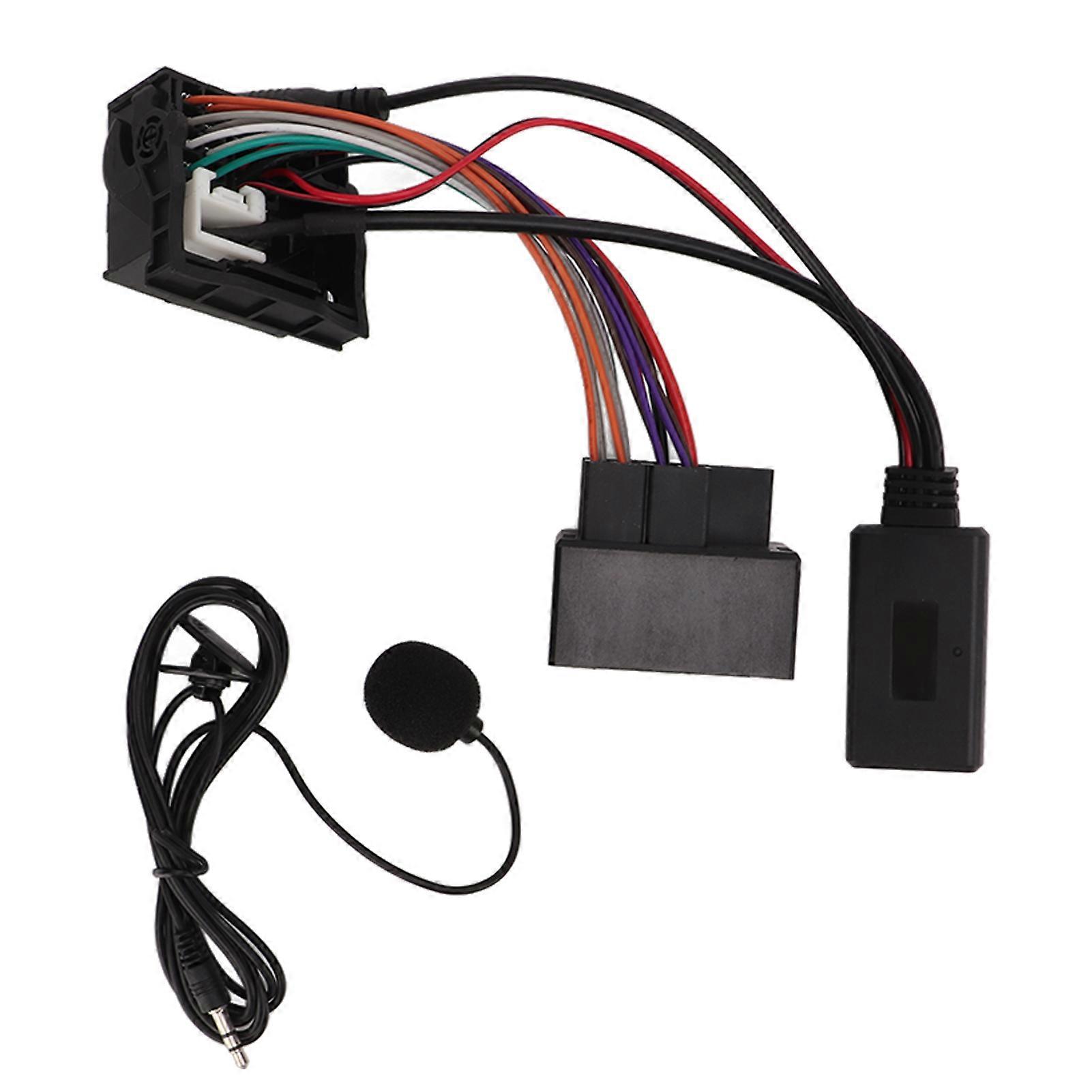 Kabelloses Bluetooth 5.0-audiokabel Mit 12-poligem Aux-anschluss Und Freisprechmikrofon Als Ersatz Für E60, E63, E64, E66, E81, E82, E70 Und E90