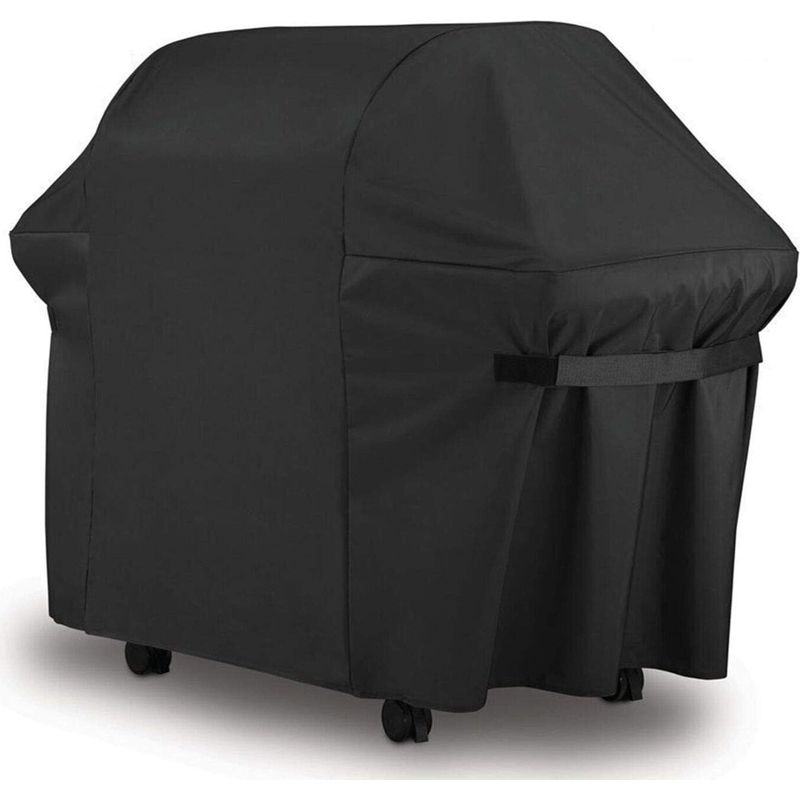Grillabdeckung 152 X 76 X 122 Cm – 420d Oxford-schutzplane – Wasserdicht, Uv-beständig, Wasserabweisend – Für Weber Und Brinkmann – Schwarz