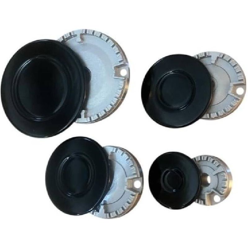 Bardusch 8-teiliges Ersatzteilset Für Gasherde – 4 Brenner + 4 Kochplatten, Kompatibel Mit Ariston, Nardi Und Anderen Modellen – Hochwertiges Herdzubehör