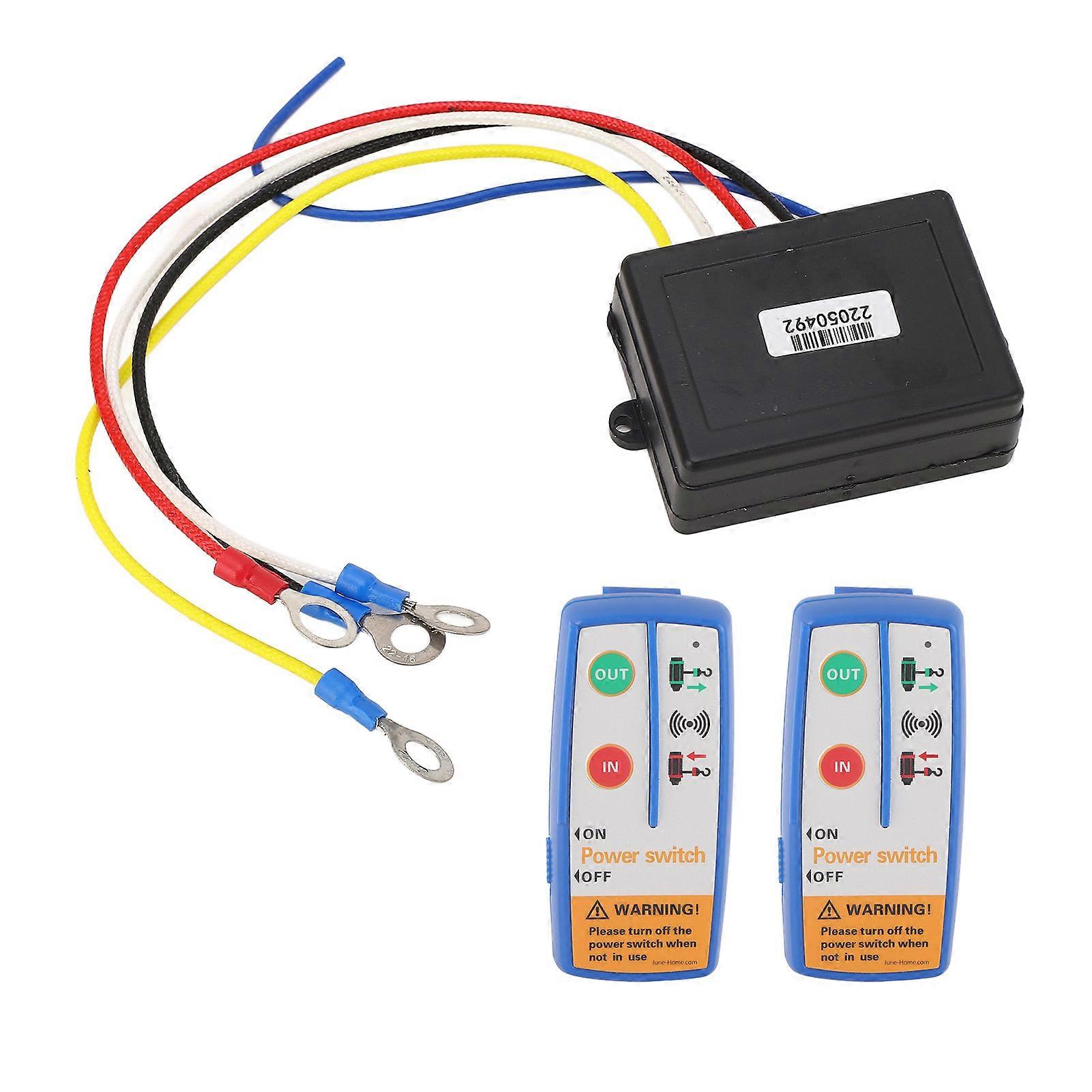 Elektrische Seilwinde Mit Drahtloser Fernbedienung Und Schalter, 120 W, 12/24 V, Ersatz Für Lkw, Atv Und Suv