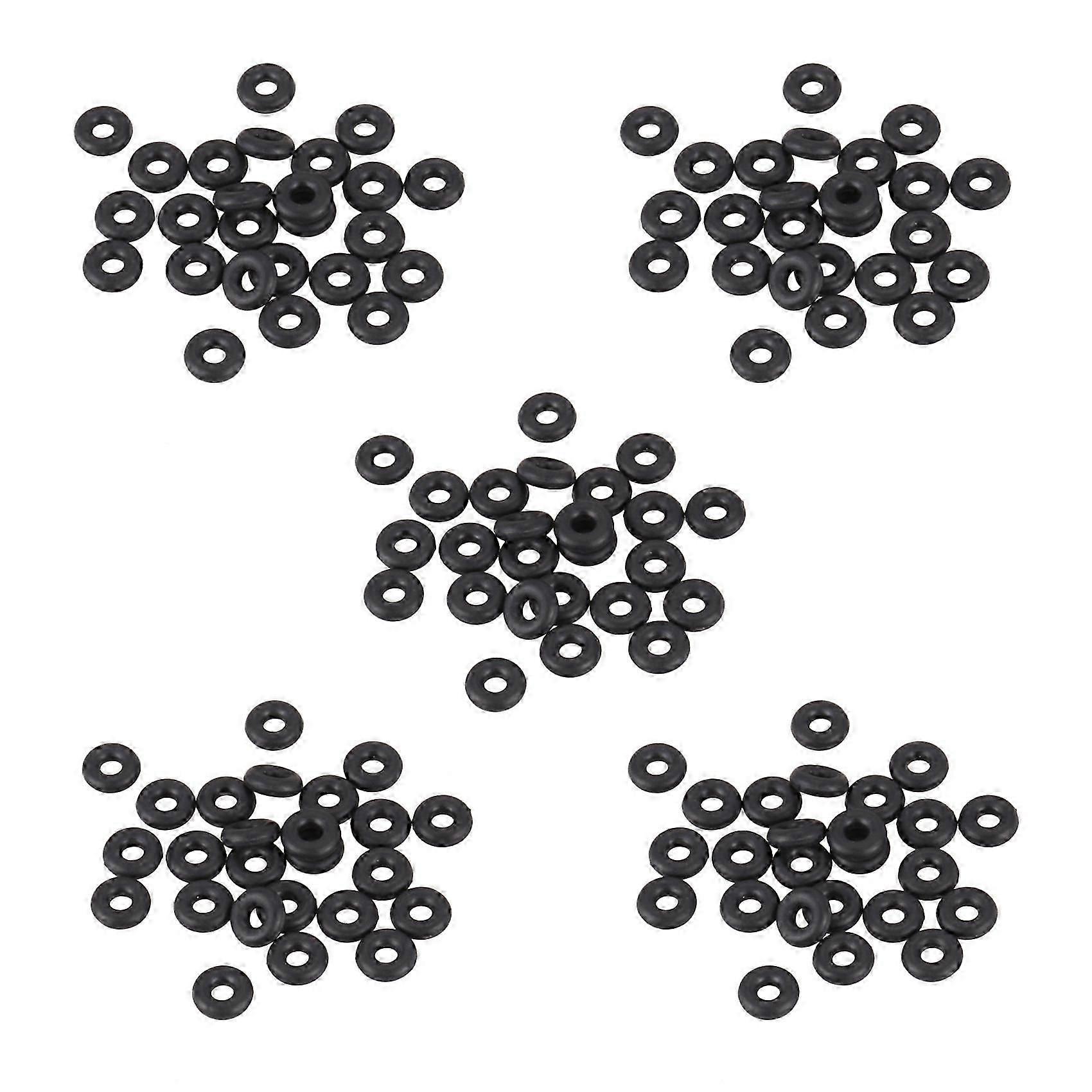 100 Stück Schwarze O-ring-öldichtungsringe Aus Gummi, 5,6 Mm Durchmesser, 1,8 Mm Dicke