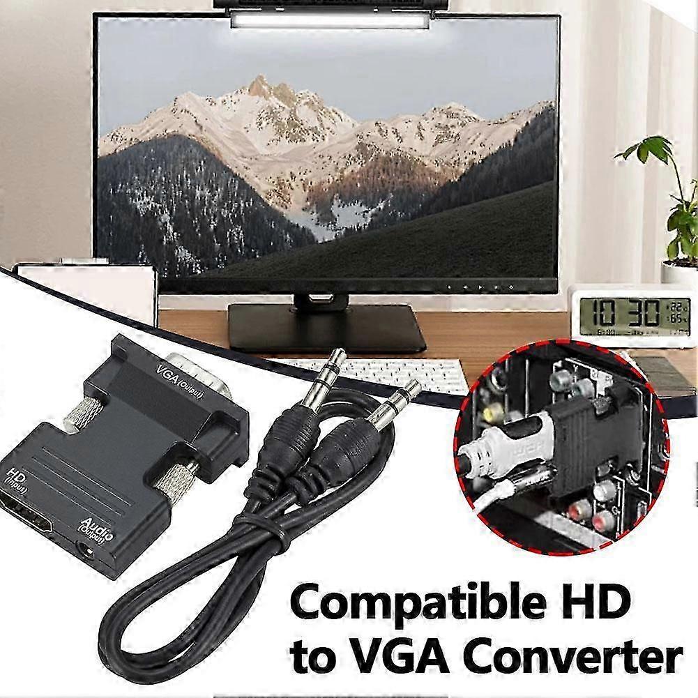 Hdmi-zu-vga-konverterkabel (hdmi-eingang Auf Vga-ausgang) Für Fernseher, Pc Und Monitor