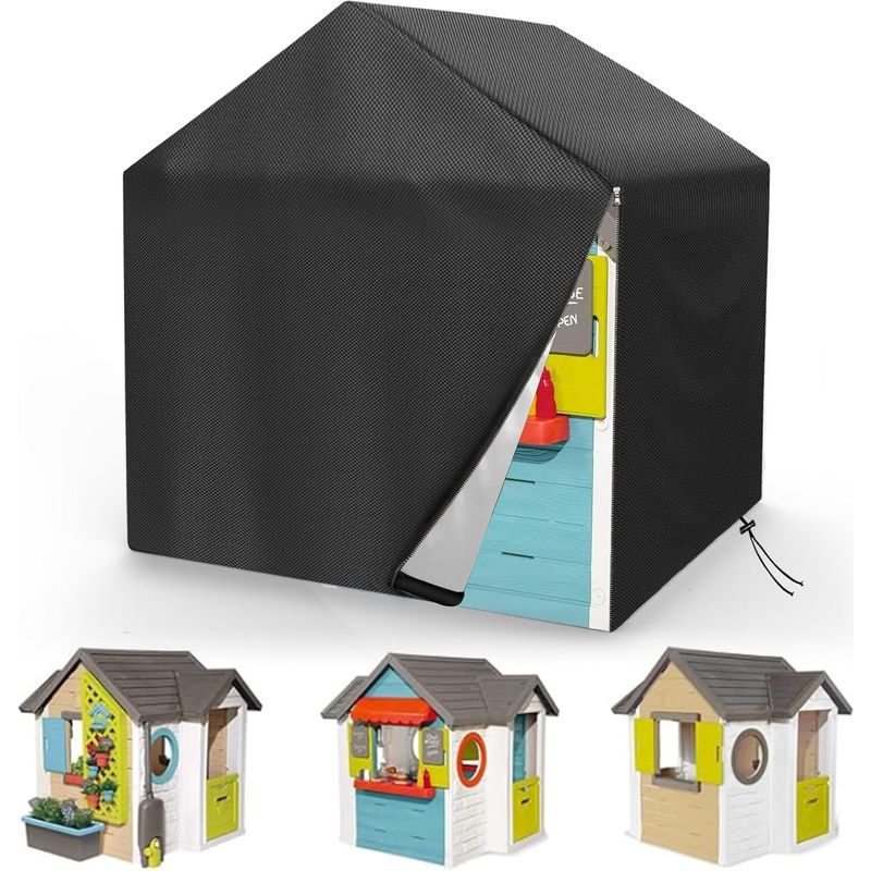 Kinderspielhaus-überdachung 145 X 145 X 160 Cm, Wasserdichtes Oxford-gewebe, Uv- Und Staubbeständig, Für Den Außenbereich Geeignet