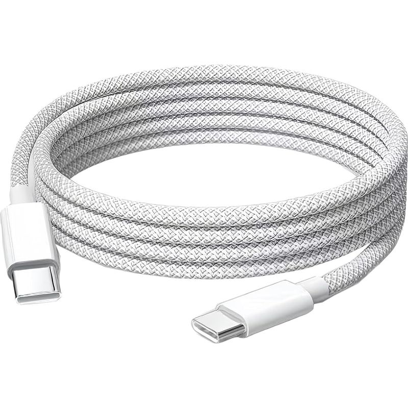 Geflochtenes Usb-c-kabel, Usb-c-zu-usb-c-kabel, 1 M Ladekabel, Für Iphone 15/16/17, Ipad, Samsung Und Geräte Mit Usb-c-anschluss