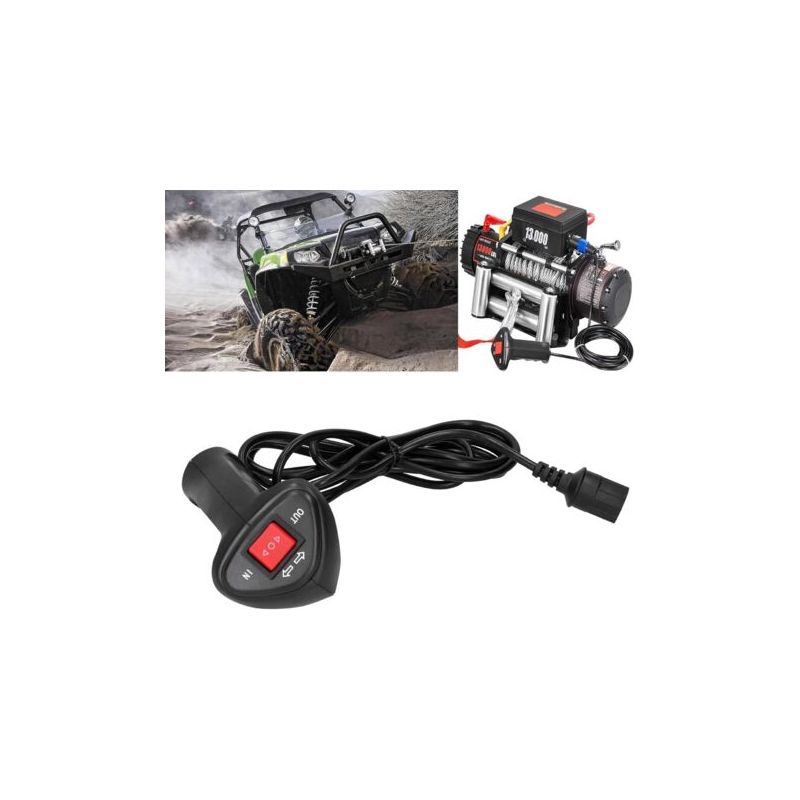 Lablanc - Elektrische Atv-seilwinde Mit Fernbedienung Und 2,8 M Kabel, Erweitert Ihre Original-seilwinde Um Eine Handsteuerung
