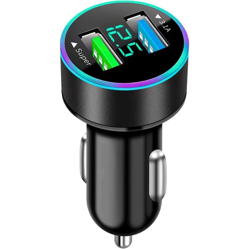 Lablanc – Usb-autoladegerät, 66 W (super & 3,1 A), 12-v-schnelllade-usb-stecker, Dual-adapter-autoladegerät Für Iphone, Samsung, Xiaomi