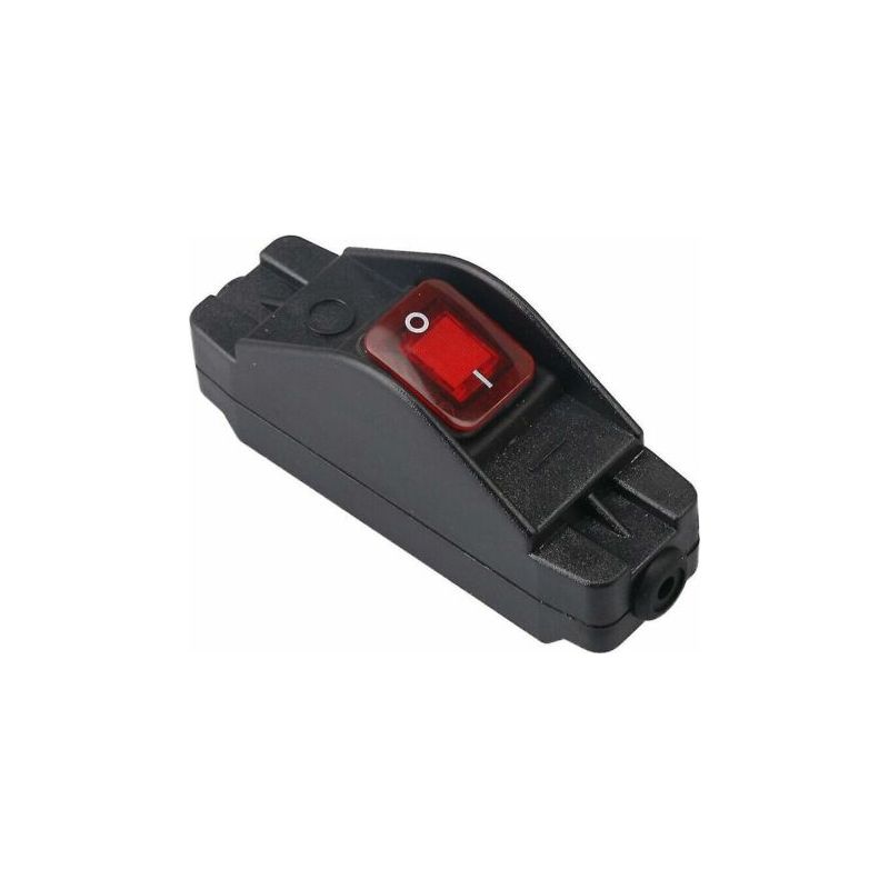 Lablanc - Ip65 30a 220v Inline-kabelschalter Mit Druckknopf, Tomatenfarbe, Wasserdicht