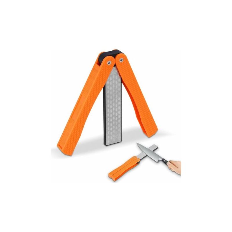Lablanc - Messerschärfer, Faltbarer Diamant-schärfstein (körnung 400/600), Doppelseitiger Diamant-schärfstein Für Küche, Garten, Camping Und Outdoor-aktivitäten