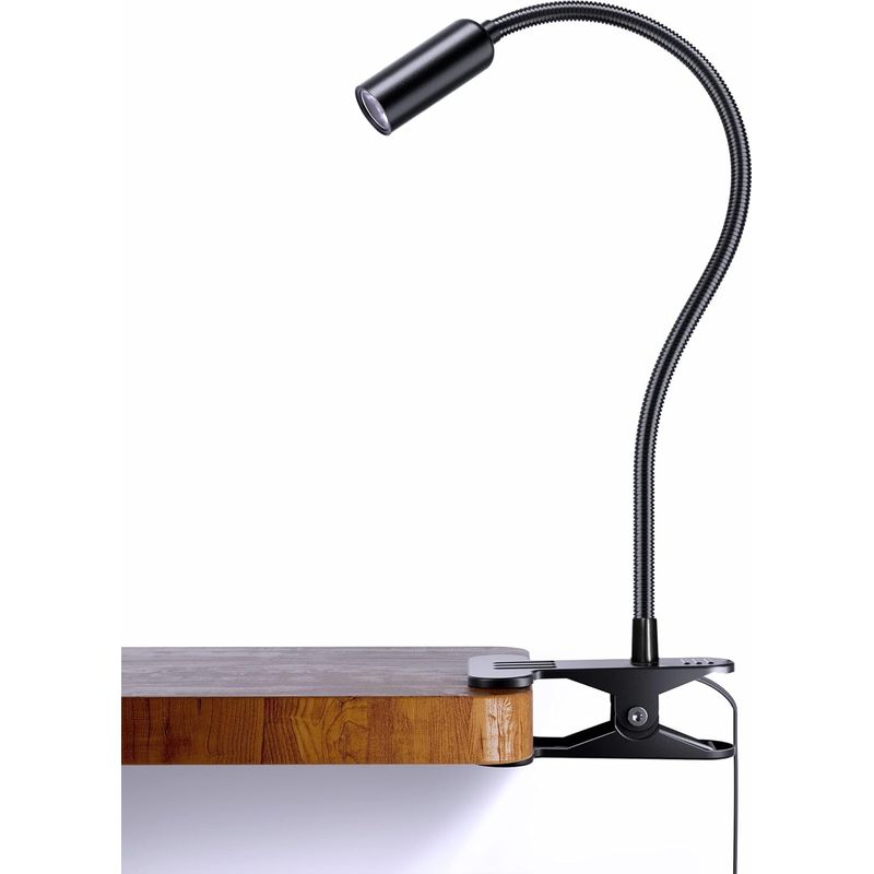 Lablanc – Aluminium-klemmleuchte, 360° Flexibler Schwanenhals, Led-leseleuchte, Verstellbare Nachttischlampe, Für Arbeit Und Reisen