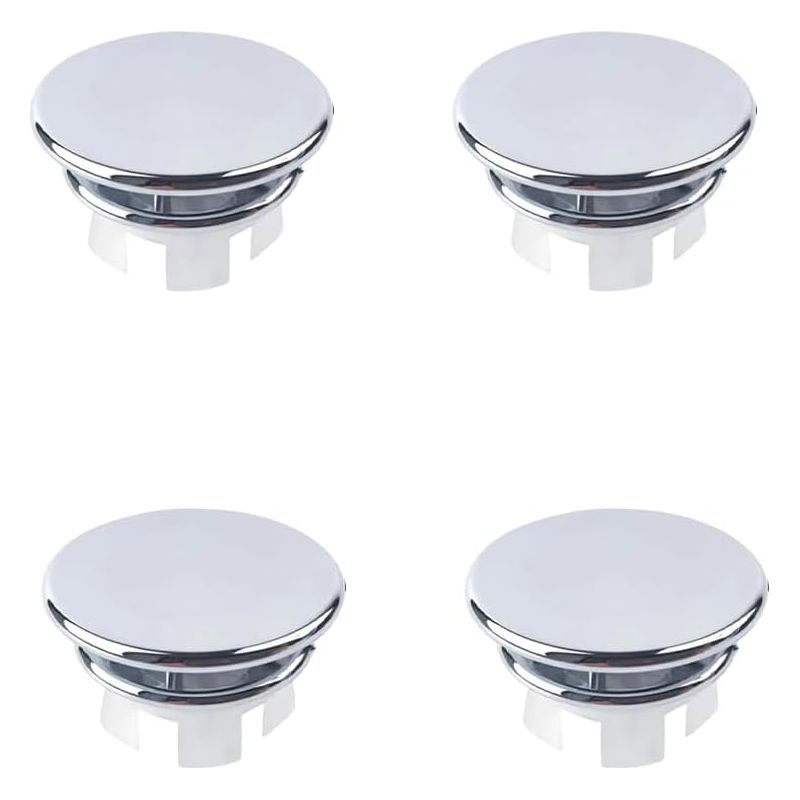 Lablanc – Spülbeckenüberlaufabdeckung, 4-teiliges Set, Überlaufring, Spülbeckenüberlaufstopfen, Runde Spülbeckenüberlaufabdeckung, Für Spüle, Badezimmer, Küche