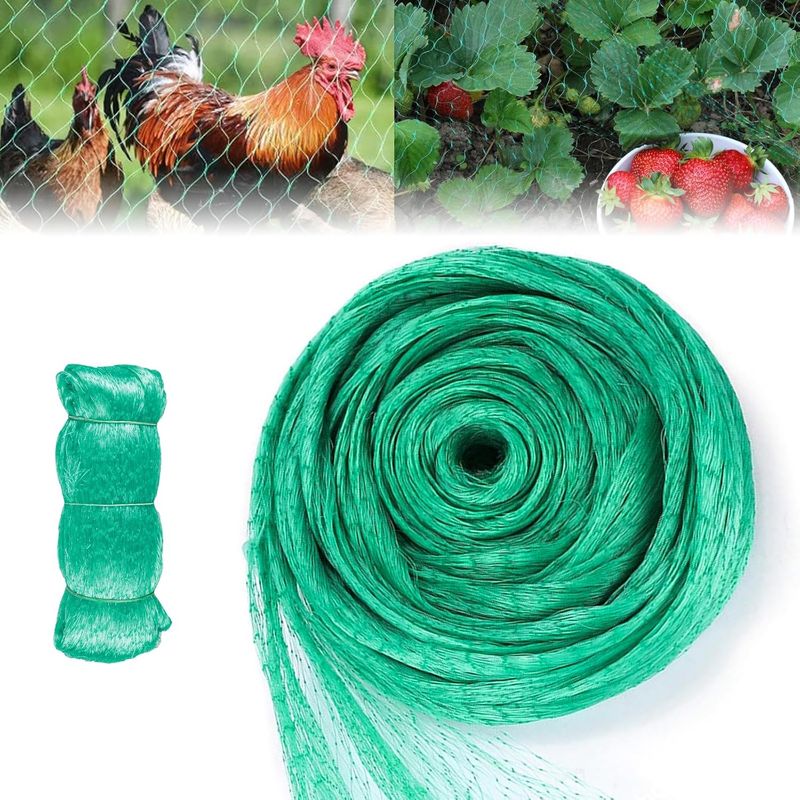 Vogelschutznetz, 4x20m Für Gemüsegärten, Obstbäume, Pflanzen, Obst, Teiche, Schwimmbäder