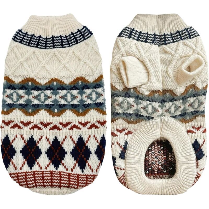 Hundepullover, Pullover Für Kleine Hunde, Pullover Im Ethno-stil Für Kleine Hunde, Weicher Und Flauschiger Pullover, Besonders Weiche Und Wärmende Winterkleidung, Warme Kleidung Für Den Herbst