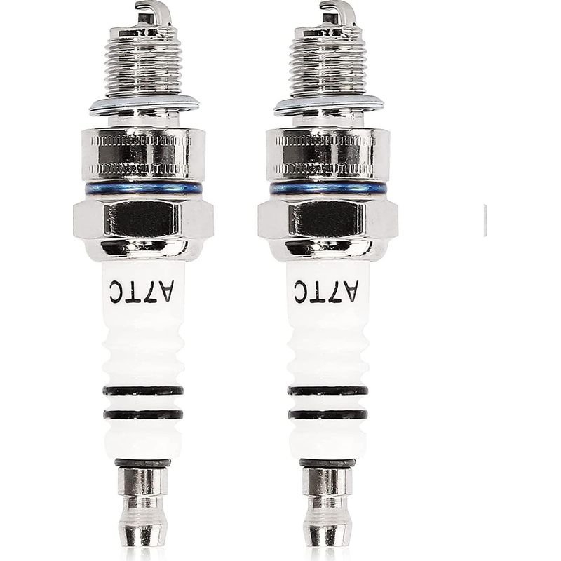 2 X A7tc C7hsa Zündkerzen Kompatibel Mit Gy6 50cc 70cc 90cc 110cc 125cc 140cc 150cc Atv Moped Quads Go Kart Scooter 4 Wheeler Pit Bike Dirt Bike Buggy Taotao Atc110 4-takt Motoren