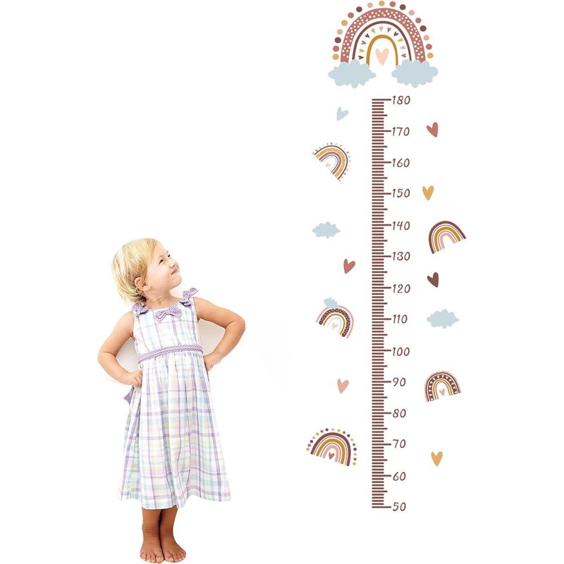 Wand-wachstumsmesslatte Für Kinder, Wandlineal, Wachstumstabelle Für Babys, Wandaufkleber Für Kinderzimmer, Pvc-wandtattoo, Abnehmbare Wanddekoration Für Kinderzimmer, 50 Bis 180 Cm
