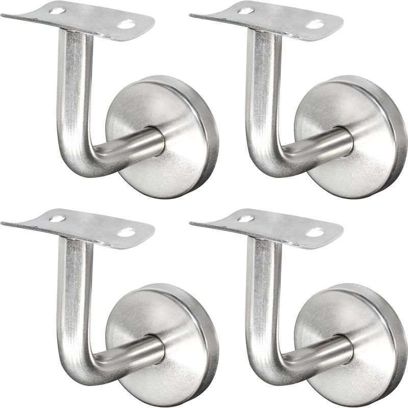 Lablanc - Handlaufhalterung Aus Edelstahl 304 Für Treppengeländer, Wandmontage, Holzgeländer, Silber (4 Stück)