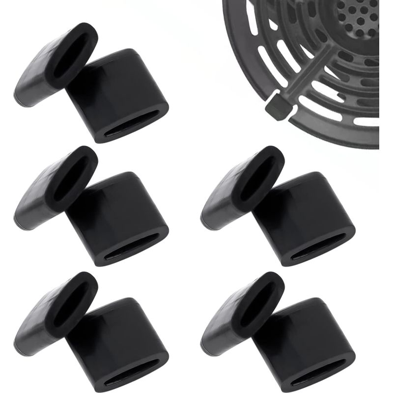 10 Stück Gummipuffer Für Heißluftfritteusen, Kratzschutz, Gummi-ersatzteile Für Heißluftfritteusen-schale Für Fettabscheider/grill/pfanne