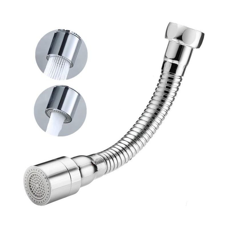 14 Cm Lange, Flexible Wasserhahnverlängerung, Wasserhahnaufsatz Mit 2 Modi, Um 360° Drehbarer Wasserhahnaufsatz, Wasserhahnbelüfterperlen