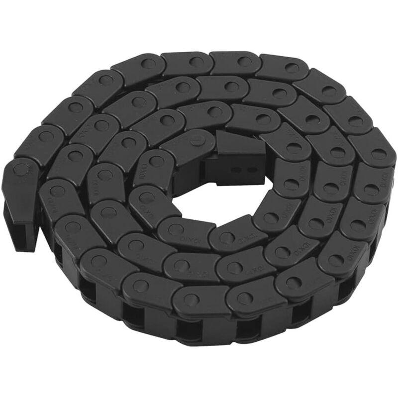 10 X 10 Mm Kabelkette, 3d-druck-kabelkette, Für 3d-drucker Und Cnc-fräsmaschinen, Schwarz