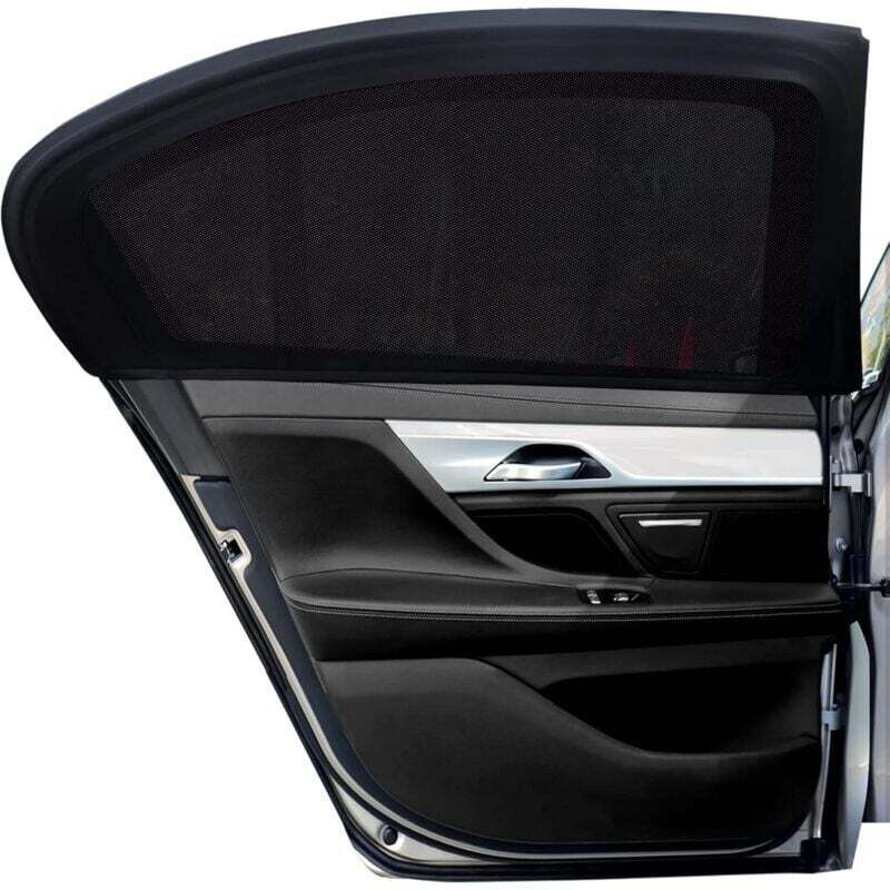 2-teilige Sonnenschutzsocken Fürs Auto, Blockieren Uv-strahlen, (schwarz)