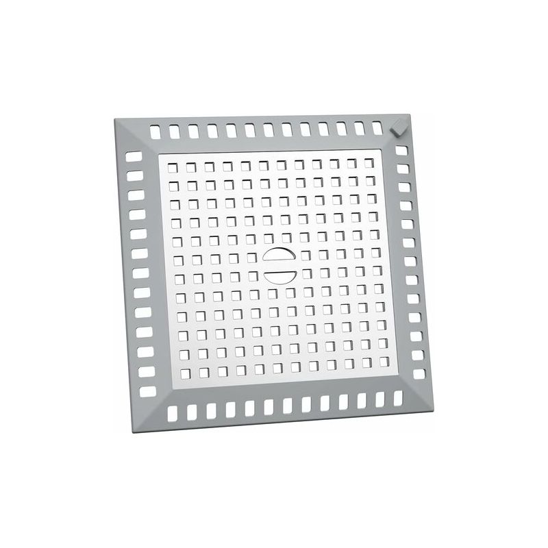 Haarfänger Für Die Dusche, 12,2 X 12,2 Cm, Quadratisch, Aus Edelstahl, Küchenspüle, Silberfarben, Verstopfungsfrei, Für Bad Und Küche