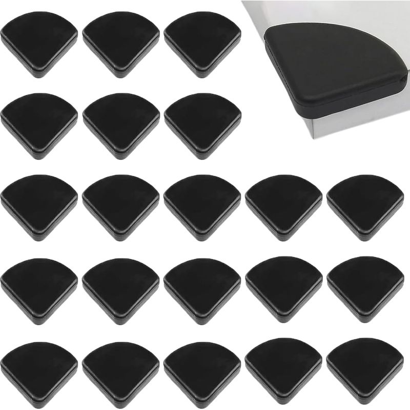 50 Stück Eckenschoner Für Babytische, Tischeckenschutz, Eckenschutz Für Tische, Möbeleckenschoner, Tischeckenschoner (schwarz)