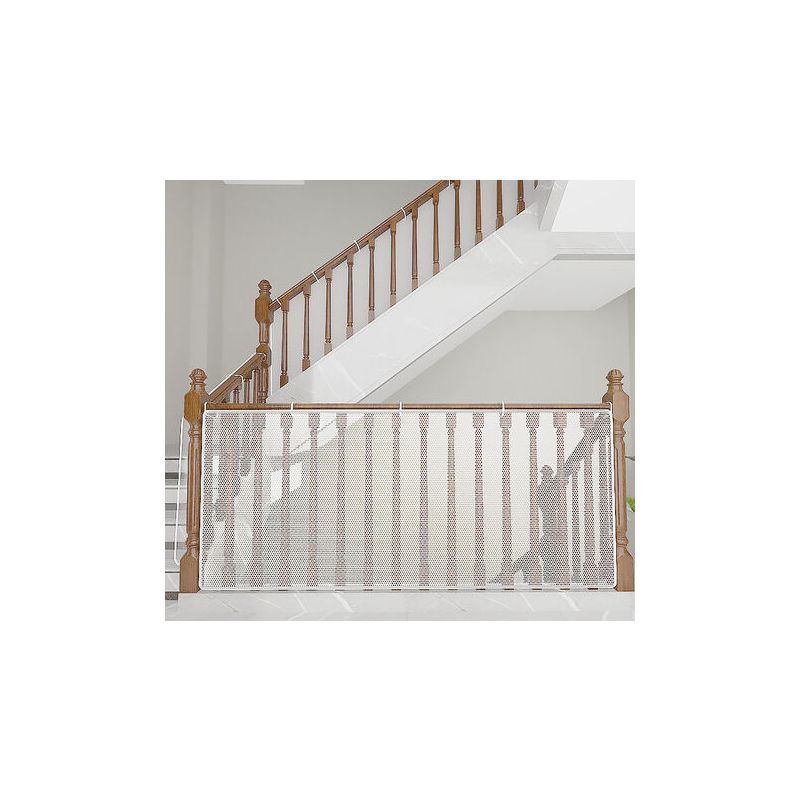 Lablanc – Kindersicherheitsnetz, Weiß, 4500 X 90 Cm (l X H), Balkon- Und Treppenschutz Für Babys, Robustes Und Verstellbares Netz Für Treppengeländer, Sicher Für Katzen Und Spielzeug