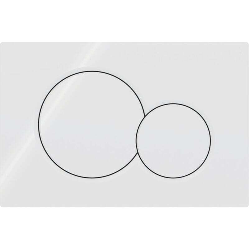Geberit Sigma 01 Wc-betätigungsplatte – Kompatibel Mit Up320/up720 Spülkästen – Zweimengenspülung 3/6 L – Werkzeuglose Montage – Weißer Kunststoff