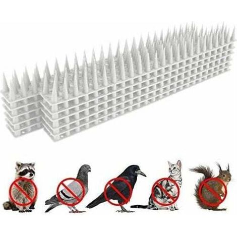 Taubenabwehrspitzen Für Balkon, Taubenabwehr, Katzenabwehr, Vogelabwehr, Vogelscheuche, Taubenabwehr, Vogelschutzspitzen Für Den Garten, 3,6 M (weiß)