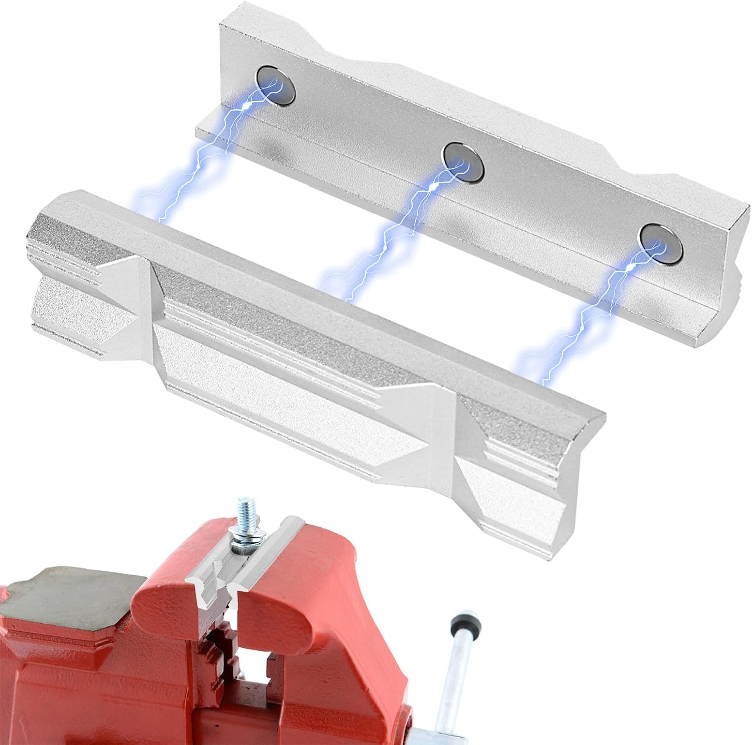 X Schraubstock-schutzbacken (125 Mm) Aus Aluminiumlegierung, Geeignet Für Werkbänke, Präzise Passform – Universell Für 5-zoll-schraubstock