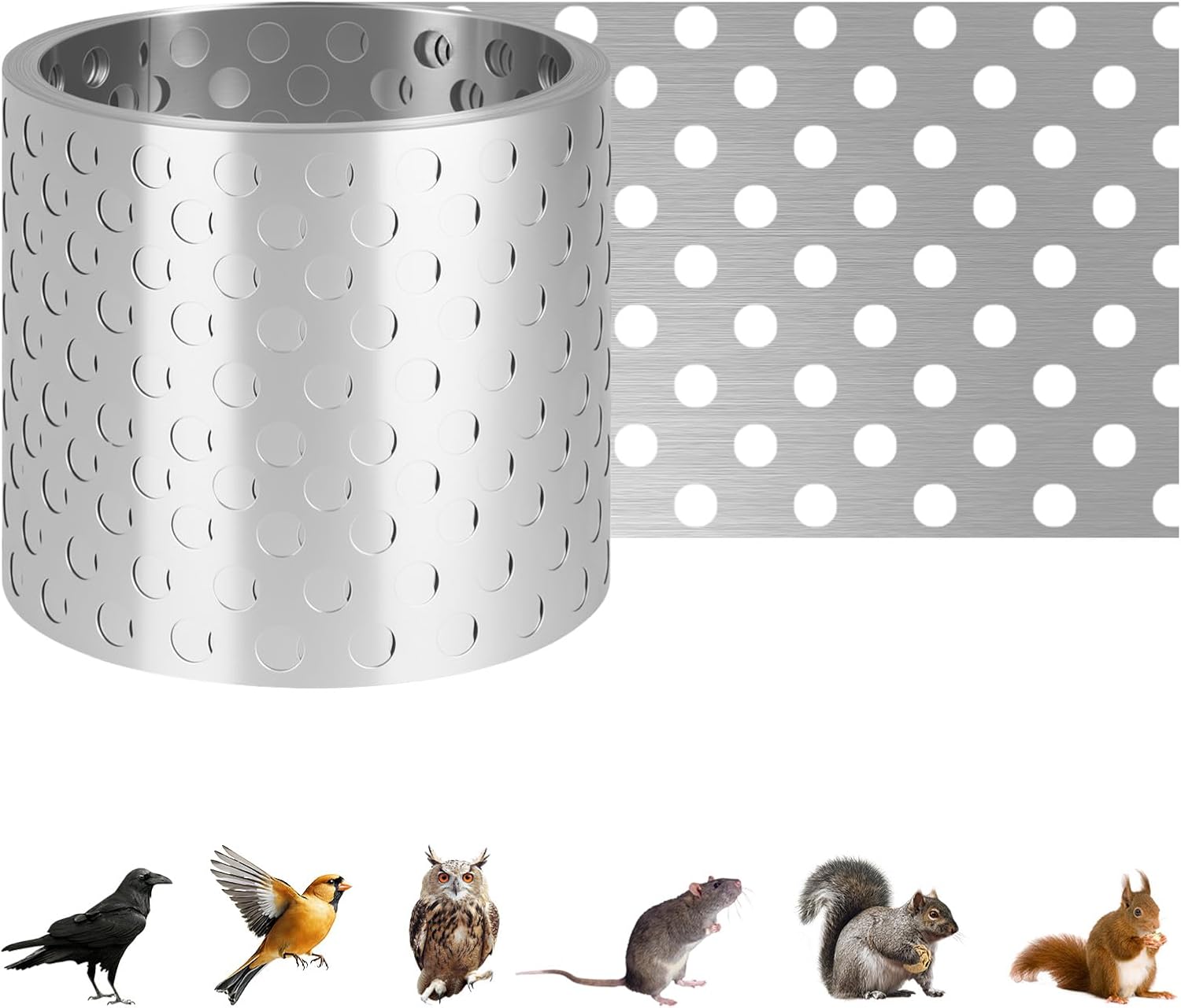 Aluminium-dachrinnenrost, 7 M X 78 Mm, Perforiertes Aluminiumblech, Lüftungsgitter Zum Schutz Vor Vögeln, Insekten Und Laub Am Eindringen Ins Dach