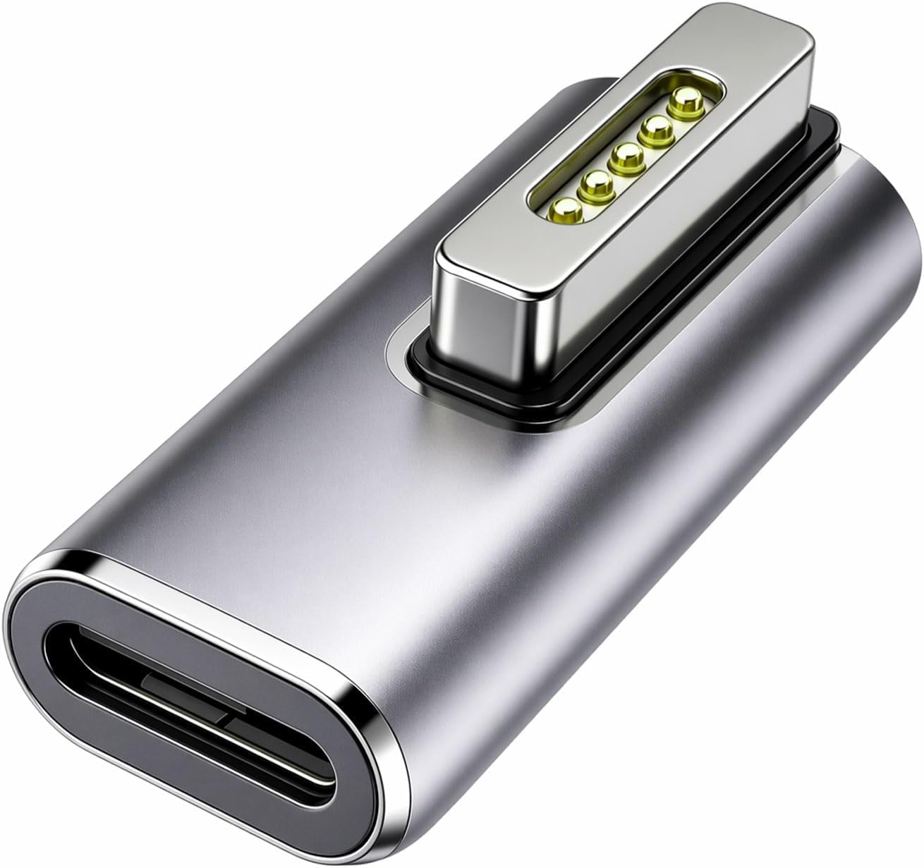 Magnetischer Usb-c-adapter Für Macbook Air Pro (nur Laden) Magnetischer Aluminium-t-stecker Mit Doppeltem Pd-e-mark-chip Für Stabiles Laden Ohne Datenübertragung
