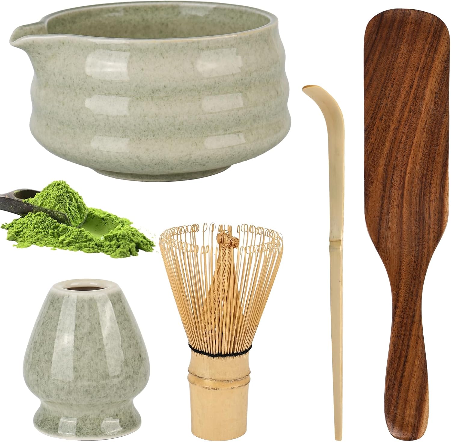 Matcha-schalen-set, 5er-set, Japanische Traditionelle Matcha-schalen Aus Keramik, Zeremonienschalen Für Büro Und Teestube